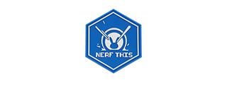 Hexagon PVC Patch D.VA "Nerf This" (Color: Blue)