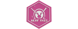 Hexagon PVC Patch D.VA "Nerf This" (Color: Pink)