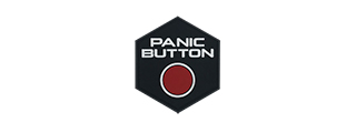 Hexagon PVC Patch Panic Button