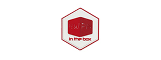 Hexagon PVC Patch "Pew Pew in the box"