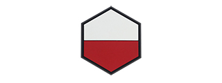 Hexagon PVC Patch Poland Flag