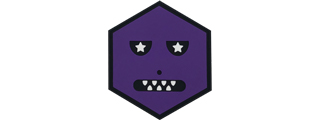 Hexagon PVC Patch Purple Monster