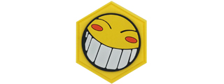 Hexagon PVC Patch CowBoy BeBop Radical Ed Smiling