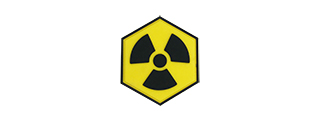 Hexagon PVC Patch Radio Active Warning