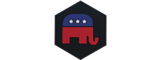 Hexagon PVC Patch Republican Party