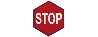 Hexagon PVC Patch "Stop"