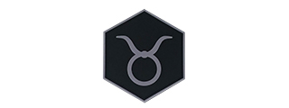 Hexagon PVC Patch Zodiac Sign Taurus Symbol