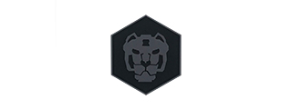 Hexagon PVC Patch Vultron Black Lion