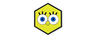 Hexagon PVC Patch Spongebob Peeker Eyes