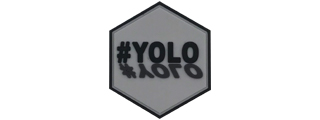 Hexagon PVC Patch #YOLO