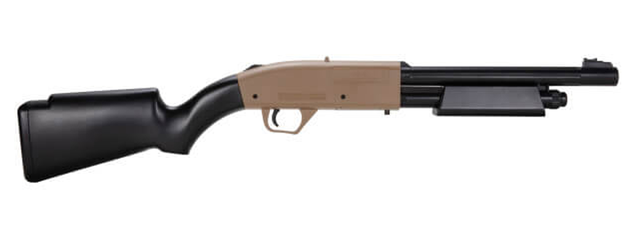 Umarex NXG Pump Action Co2 .177 Caliber Air Shotgun (Color: Black & FDE) - Click Image to Close