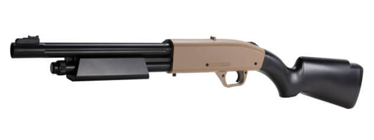 Umarex NXG Pump Action Co2 .177 Caliber Air Shotgun (Color: Black & FDE) - Click Image to Close
