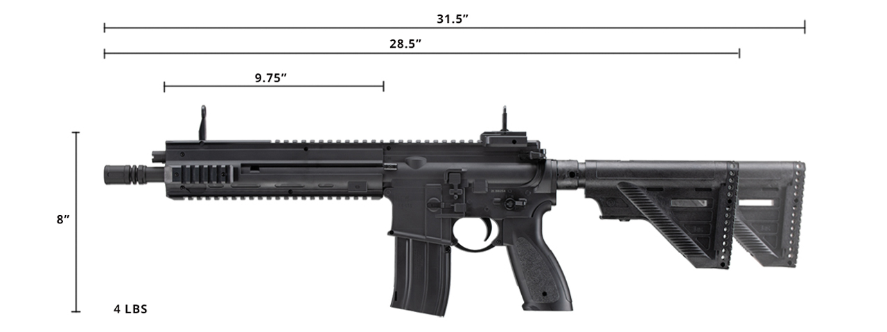 H&K 416 .177 Caliber BB Gun Air Rifle (Color: Black) - Click Image to Close
