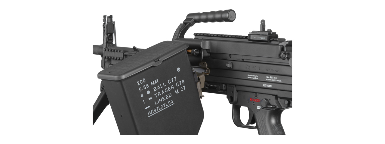 Elite Force H&K Licensed MG4 Airsoft AEG Light Machine Gun (Color: Black)