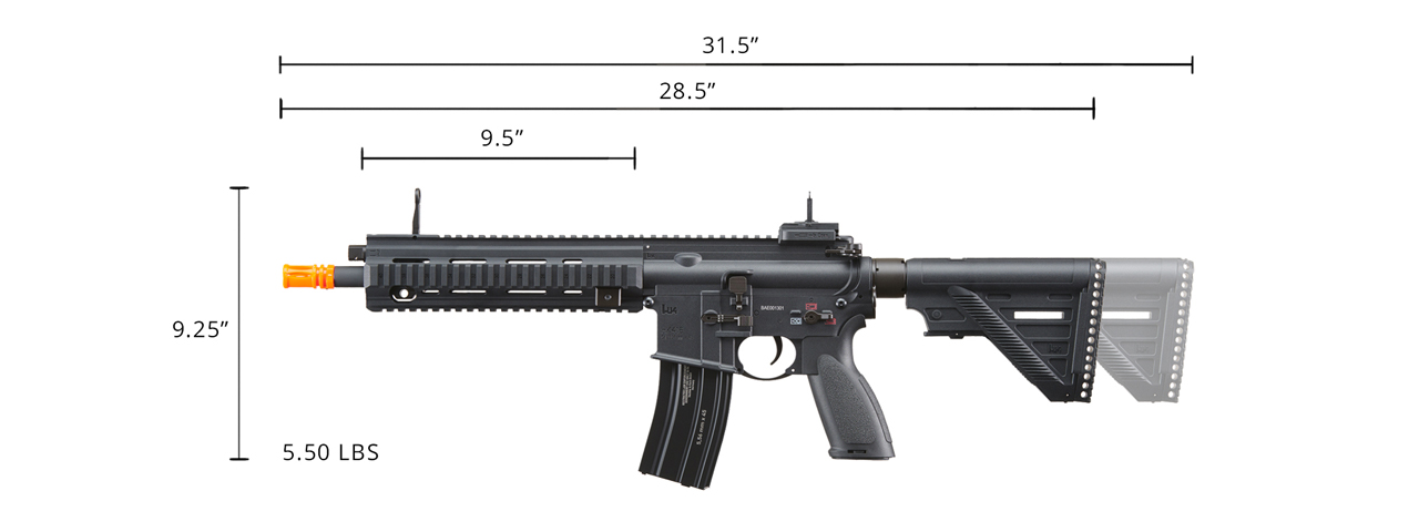 Elite Force H&K 416 A5 Competition Airsoft AEG Rifle (Color: Black) - Click Image to Close