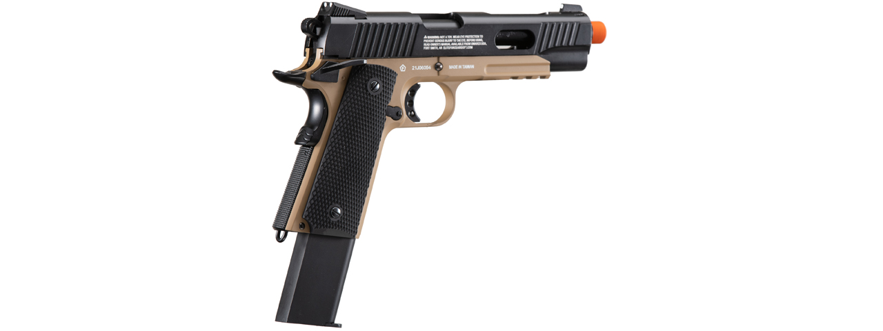 Elite Force 1911 Tac Legacy Edition Gas Blowback Airsoft Pistol (Color: Black / Dark Earth)