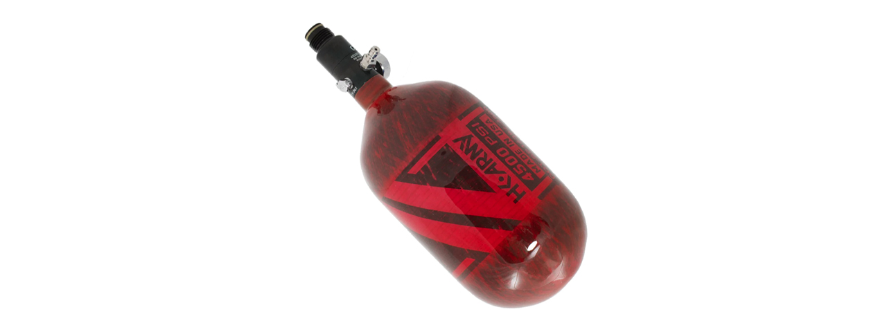 HK Army Aerolite Carbon Fiber Tank 68Ci / 4500 PSI (Color: Red)