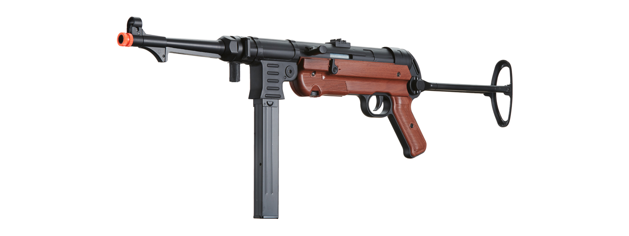 UK Arms M40P WWII Full Metal Machine Pistol AEG (Color: Black & Imitation Wood) - Click Image to Close