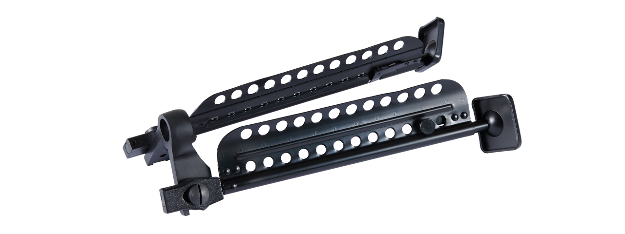 Atlas Custom Works M60 Steel Bipod for M60 Series Airsoft AEG Machine Guns (Color: Black)