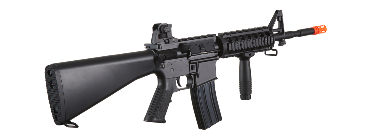 Atkas Custom Works M4 SR16 DMR Full Metal Airsoft AEG Rifle (Color: Black) - Click Image to Close