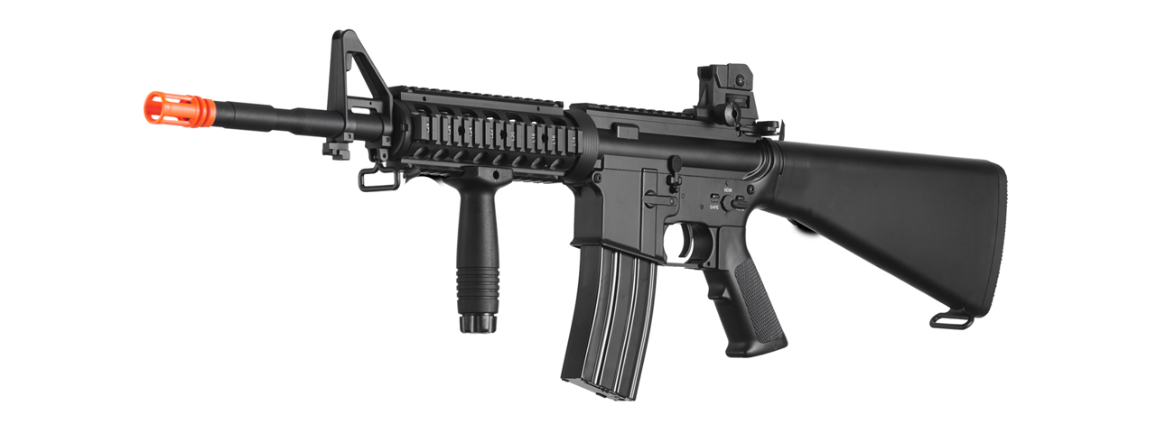 Atkas Custom Works M4 SR16 DMR Full Metal Airsoft AEG Rifle (Color: Black) - Click Image to Close