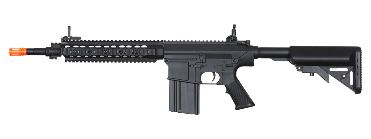 Atlas Custom Works Full Size SR25-K Precision Airsoft AEG Rifle (Color: Black)