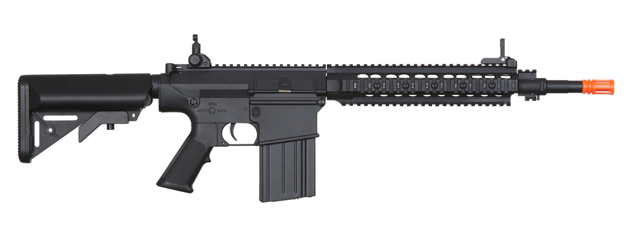 Atlas Custom Works Full Size SR25-K Precision Airsoft AEG Rifle (Color: Black)