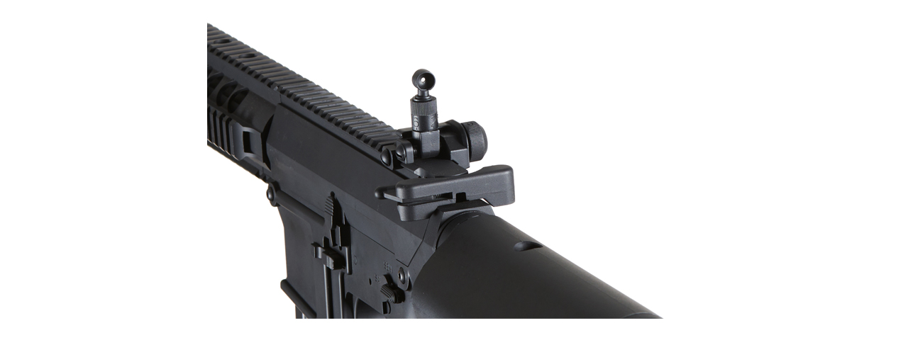 Atlas Custom Works Full Size SR25-K Precision Airsoft AEG Rifle (Color: Black) - Click Image to Close