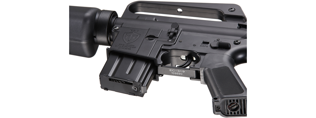 Jag Precision E&C Full Metal Vietnam M16 Airsoft Gun (Color: Black)