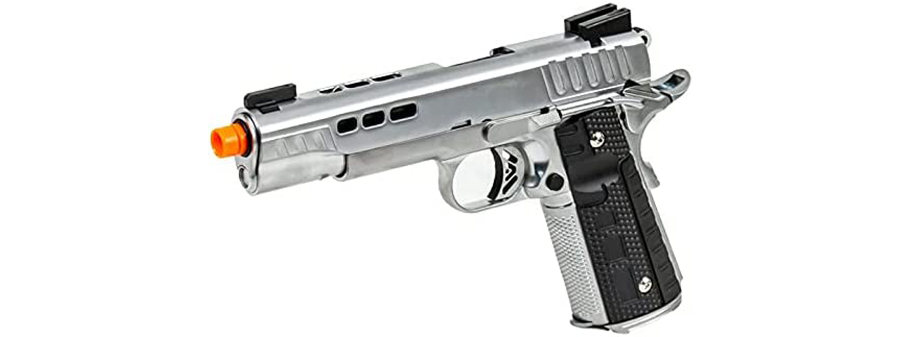 Ascend Airsoft KP1911 Custom Gas Blowback Airsoft Pistol (Color: Silver) - Click Image to Close