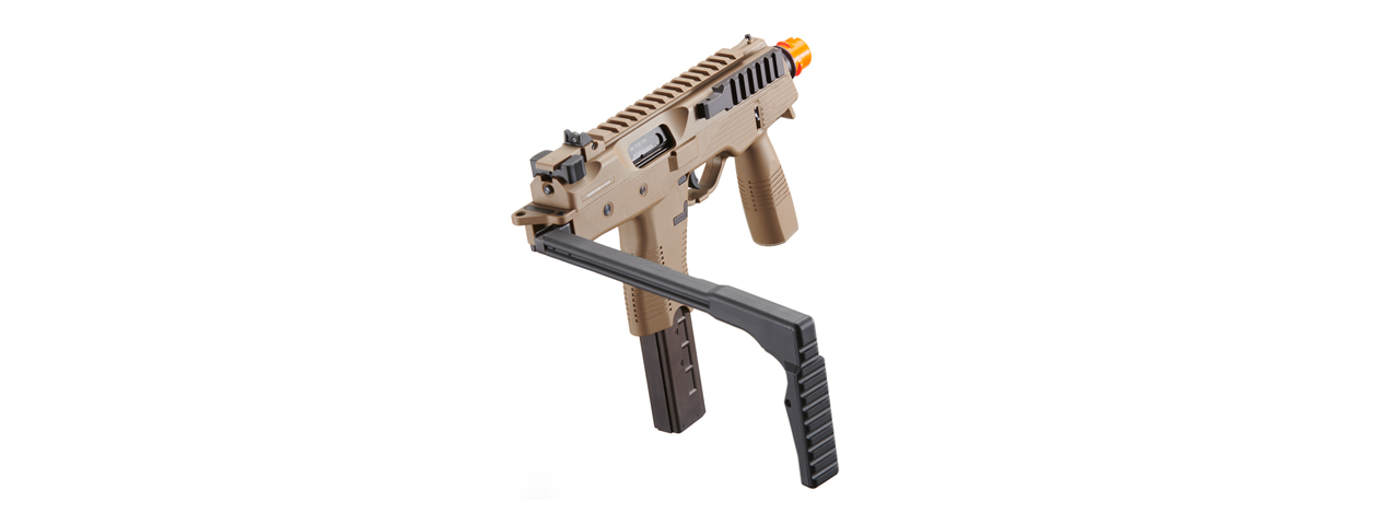 KWA KMP9 NS2 Gas Blowback Airsoft Submachine Gun with Grip (Color: Dark Earth) - Click Image to Close