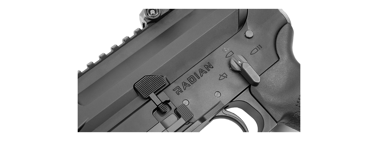 KWA PTS Radian Model 1 Gas Blowback Airsoft Rifle (Color: Black)