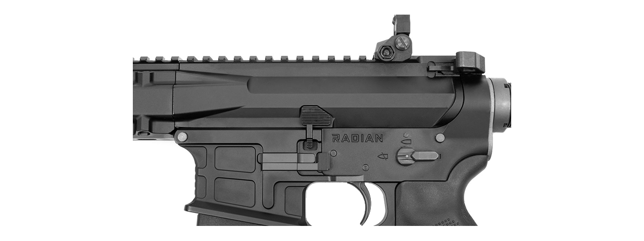 KWA PTS Radian Model 1 Gas Blowback Airsoft Rifle (Color: Black) - Click Image to Close