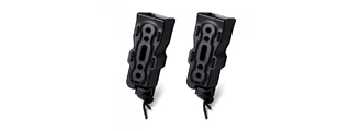 Laylax Pack of 2 Hard Shell Bite Handgun Magazine Holder (Color: Black)