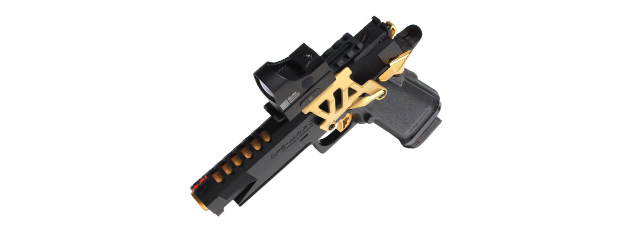 Laylax Aluminum Custom Neo Scope Mount Base for Tokyo Marui Hi-Capa 5.1 & 4.3 Series GBB Pistols (Color: Gold)