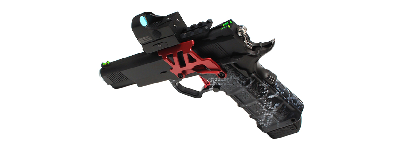 Laylax Aluminum Custom Neo Scope Mount Base for Tokyo Marui Hi-Capa 5.1 & 4.3 Series GBB Pistols (Color: Crimson Red)