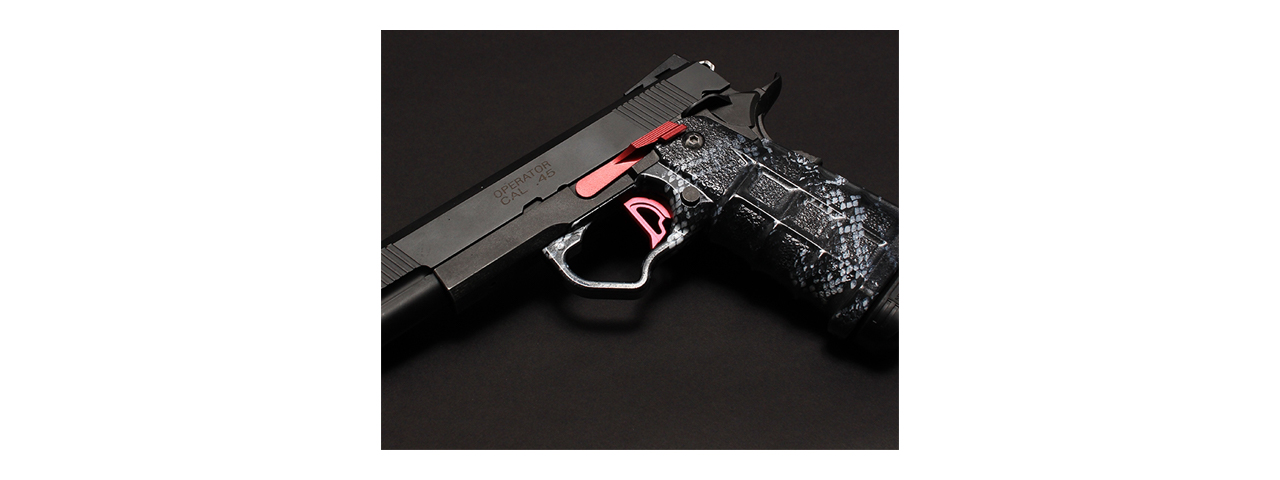 Laylax Nineball Tokyo Marui Hi-Capa 5.1 & 4.3 Custom Slide Stop (Color: Crimson)