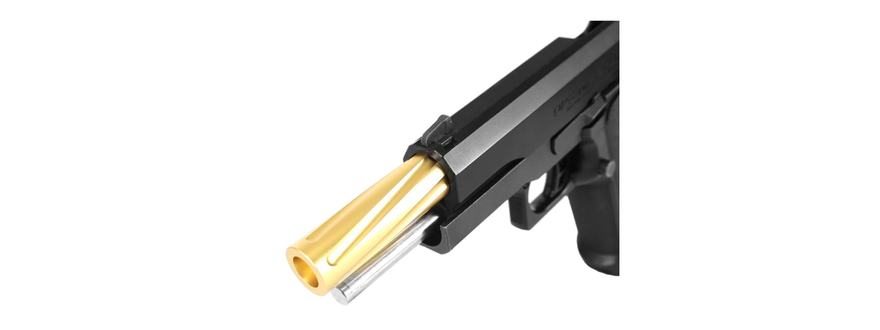 Laylax Aluminum Hi-Capa 5.1 Fluted Outer Barrel (Color: Gold)