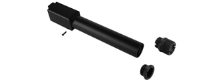 Laylax 2 Way Fixed Non-Recoiling Outer Barrel for Umarex Glock 17 Gen 4 (Color: Black)