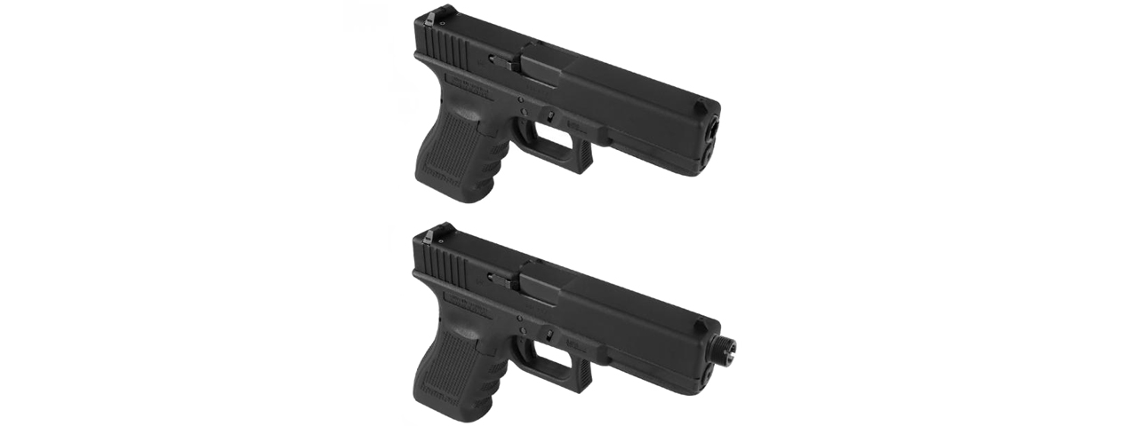 Laylax 2 Way Fixed Non-Recoiling Outer Barrel for Umarex Glock 17 Gen 4 (Color: Black)