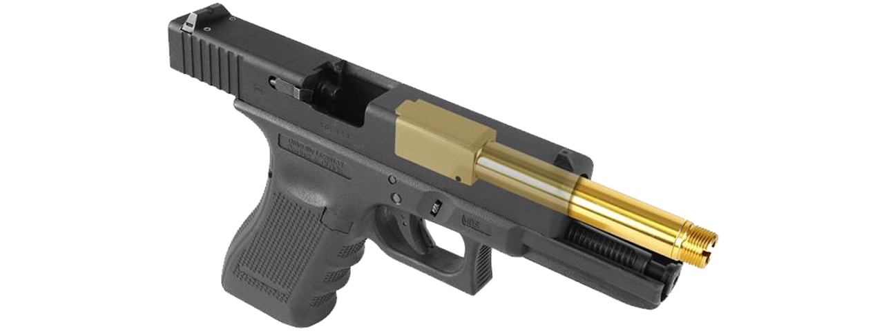 Laylax 2 Way Fixed Non-Recoiling Outer Barrel for Umarex Glock 17 Gen 4 (Color: Silver)