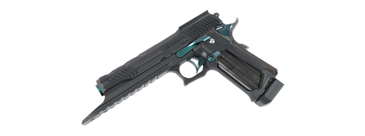 Laylax Zanshin Omega Round Trigger for Hi-Capa Gas Blowback Airsoft Pistols (Color: Midori Green)