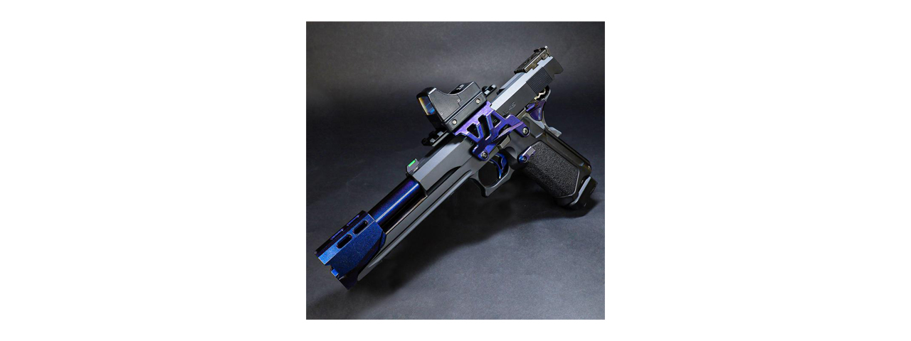 Laylax Zanshin Custom Single Safety Lever for Hi-Capa GBB Airsoft Pistols (Color: Murasaki Purple)