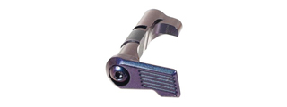 Laylax Zanshin Custom Magazine Catch for Hi-Capa GBB Airsoft Pistols (Color: Murasaki Purple)