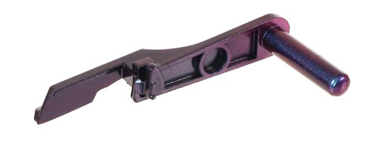 Laylax Zanshin Custom Slide Stop for Hi-Capa Series GBB Airsoft Pistols (Color: Murasaki Purple)