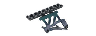 Laylax Aluminum Zanshin Scope Mount Base for Tokyo Marui Hi-Capa 5.1 & 4.3 Series GBB Pistols (Color: Midori Green)