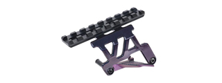 Laylax Aluminum Zanshin Scope Mount Base for Tokyo Marui Hi-Capa 5.1 & 4.3 Series GBB Pistols (Color: Murasaki Purple)