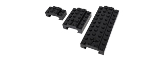 Laylax Block Picatinny Rail Cover Set (Color: Black)