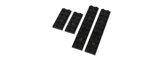 Laylax Block M-LOK Rail Cover Set (Color: Black)