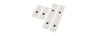 Laylax Block M-LOK Rail Cover Set (Color: White)